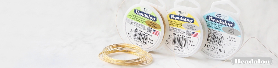Beadalon stringing wire (various)