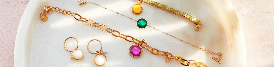 12 mm flat Polaris Elements cabochon 