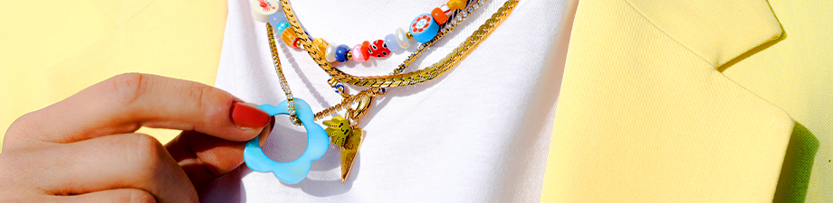 Discover sunny shell and polymer beads 