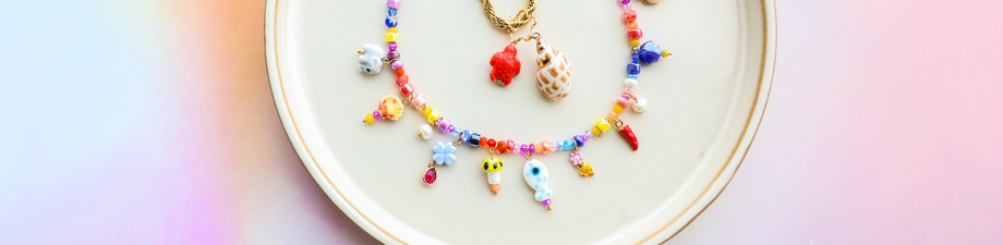 Discover our colourful ceramic beads