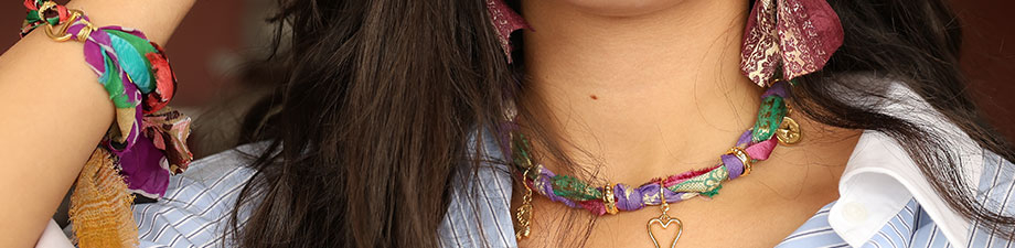 New collection of silk sari ribbon in beautiful colours!