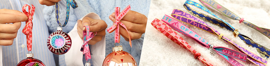 Just in: colourful ribbon with trendy texts and prints!