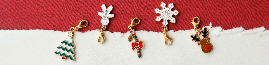 NEW! Stunning metal Christmas charms for the holidays!