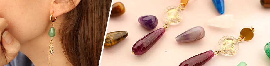 Beautiful natural stone beads just arrived!