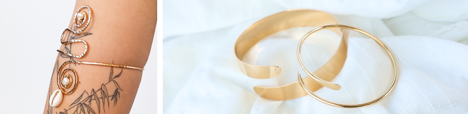 Just in: metal arm cuffs Just in: metal arm cuffs