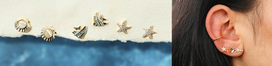 New collection of brass TQ metal earrings New collection of brass TQ metal earrings