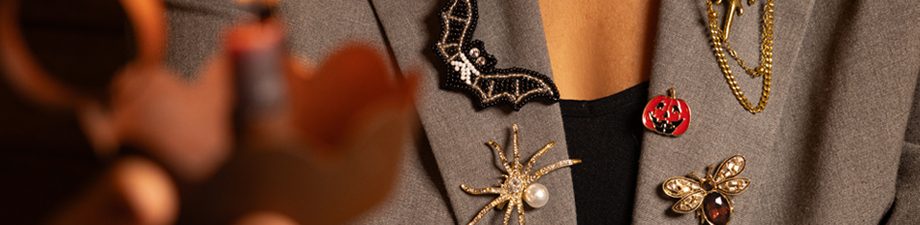 New Halloween collection with charms, beads & brooches