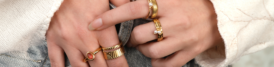 New trendy stainless steel rings