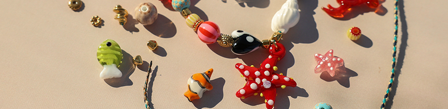 New collection of summer glass charms