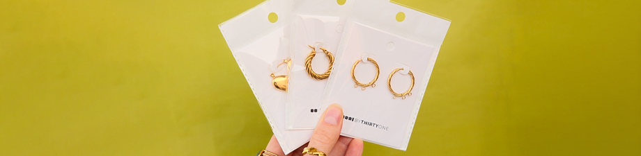 BY31&reg; stainless steel creole earrings 