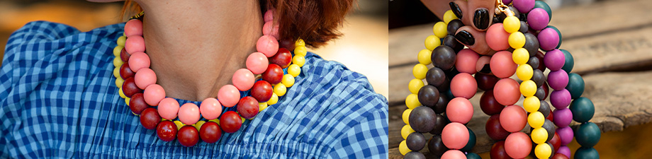 Matte round acrylic beads 