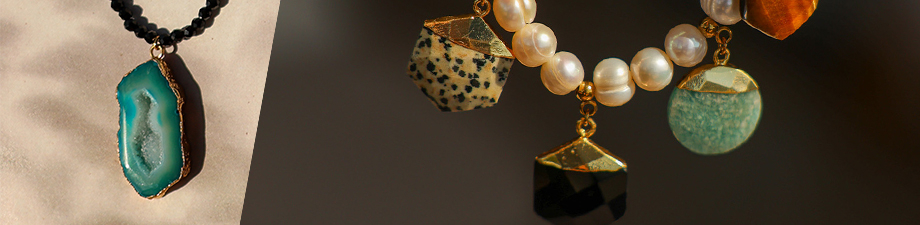 New collection of natural stone charms 