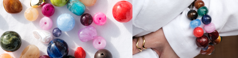 New collection of acrylic beads 